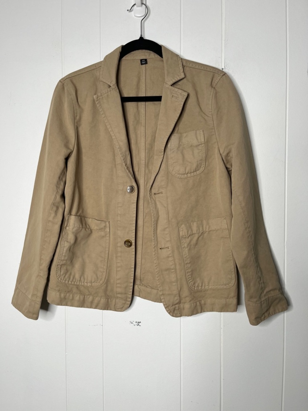 J. Crew Crewcuts Boys' garment-dyed cotton-linen blend chino suit jacket Blazer